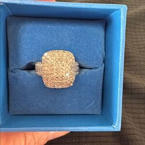 Silver Clear Stone Ring